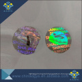 Warranty adhesive holographic sticker with one time used feature